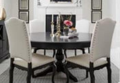 formal round dining table