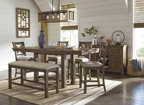 Tall dining table online with stools