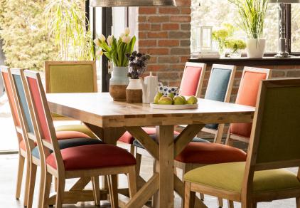 multicolor dining room set