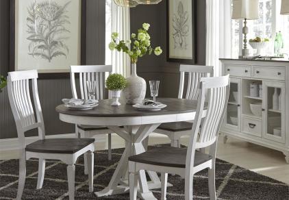 Dining Room Furniture And Sets, White And Grey Dining Table Chairs Set