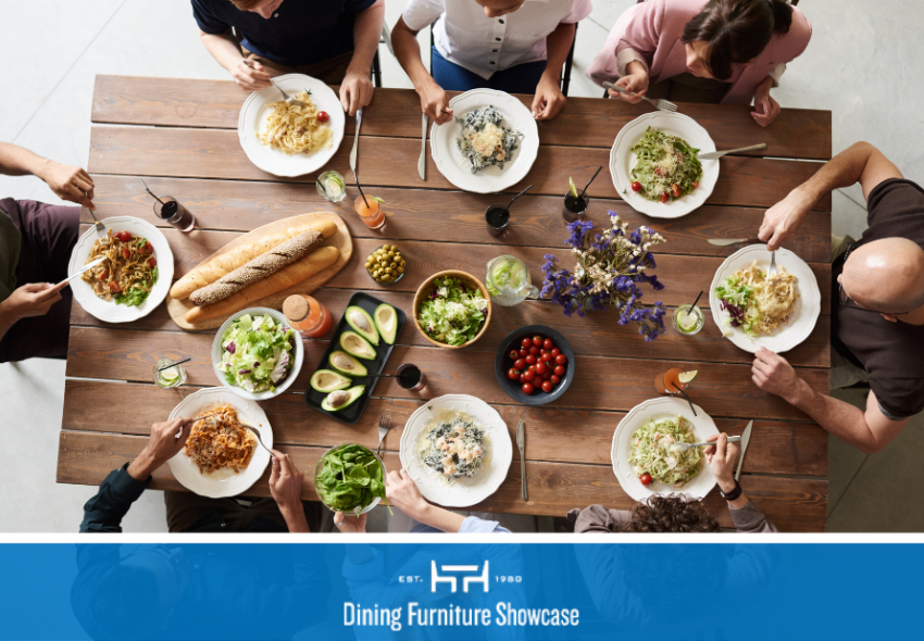 People seated around dining table